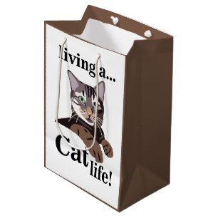 Katze Kitty Tierliebhaber Lustig Mittlere Geschenktüte