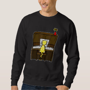 Katze Klavierdoodle für Katzen Pianisten Katzen Ma Sweatshirt