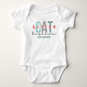 Katze kleiner Bruder süßes Design Baby Strampler