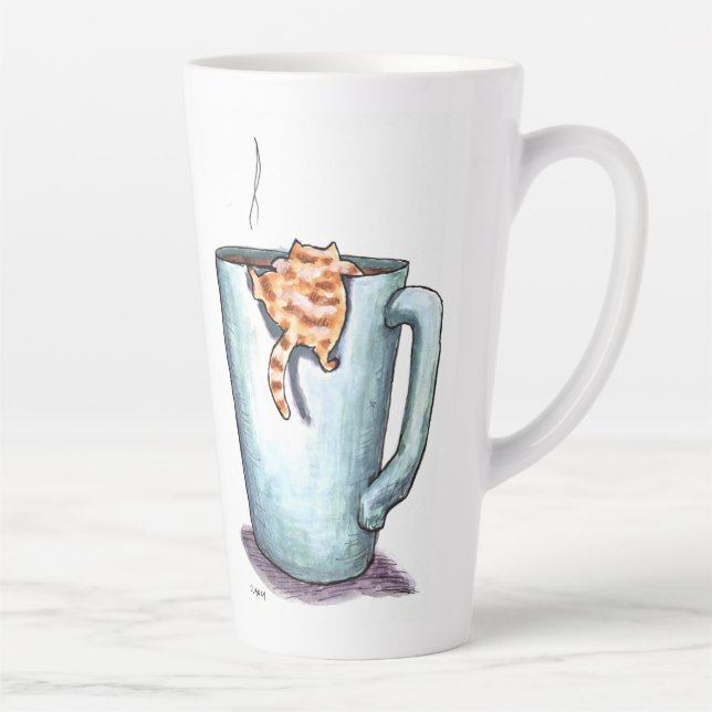 Katze klettert milchtasse (Rechts)