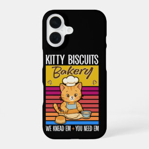 Katze Kneten Baker Kitty Biscuits Wir Knead Em You iPhone 16 Hülle