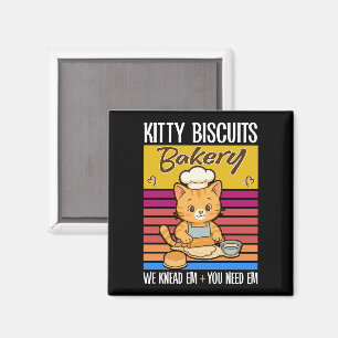 Katze Kneten Baker Kitty Biscuits Wir Knead Em You Magnet