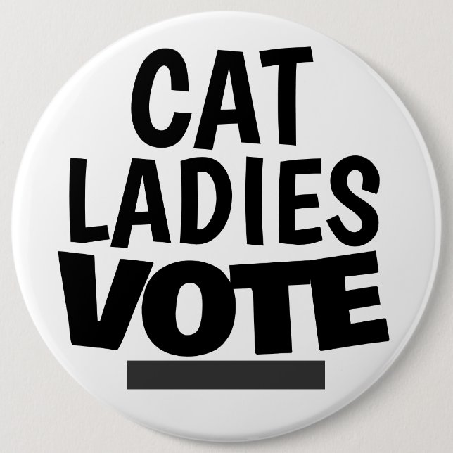 KATZE LADIES SCHALTFLÄCHEN FÜR DIE ABSTIMMUNG BUTTON (Vorderseite)