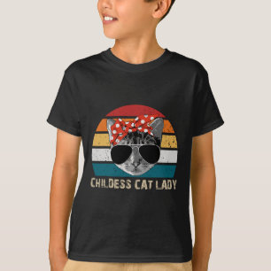 Katze Lady 2024 Gesinnte politische Wahlen Demokra T-Shirt