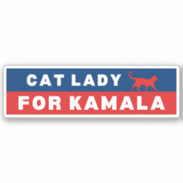 Katze Lady für Kamala Aufkleber