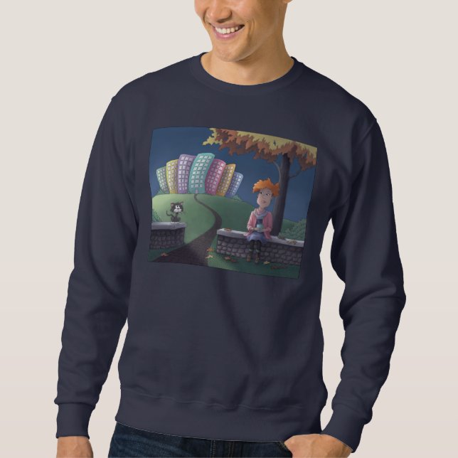 Katze Lady im Park Sweatshirt (Vorderseite)