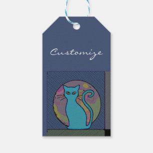 Katze Lady Multi Cats Sitzen Thunder_Cove Geschenkanhänger
