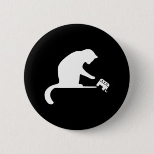 Katze Lady Rache Push Gop Freedom Kamala Harris Button