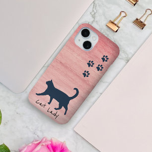 Katze Lady Rustikal rosa Telefongehäuse für sie Case-Mate iPhone Hülle