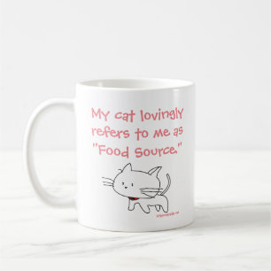 Katze "Lebensmittelquelle" - Tasse