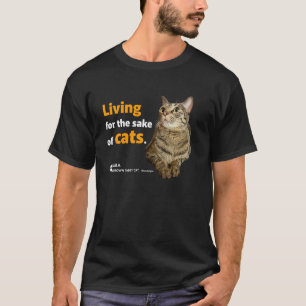 Katze lebt für Katzen süß Fasan Katze Katze T-Shirt