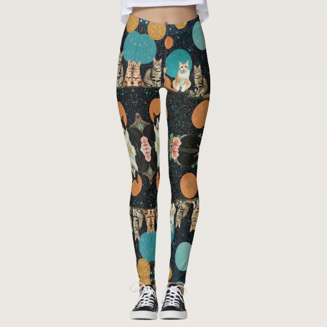 Katze Leggings (Vorderseite)