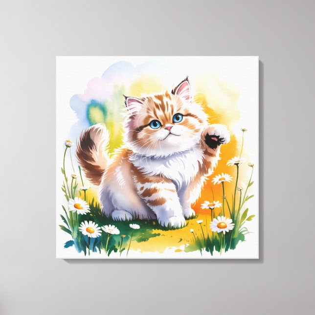 Katze Leinwanddruck (Vorderseite)