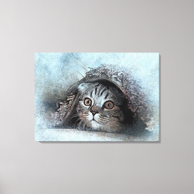 Katze Leinwanddruck (Vorderseite)