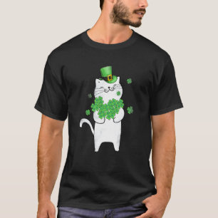 Katze LeprechaunKatze Kleeblatt St Patrick's Day T-Shirt