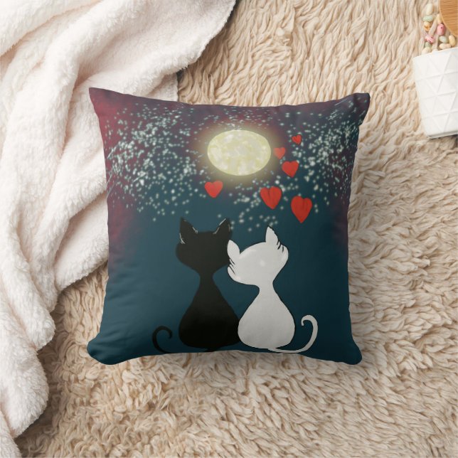 Katze Liebe Kissen (Decke)