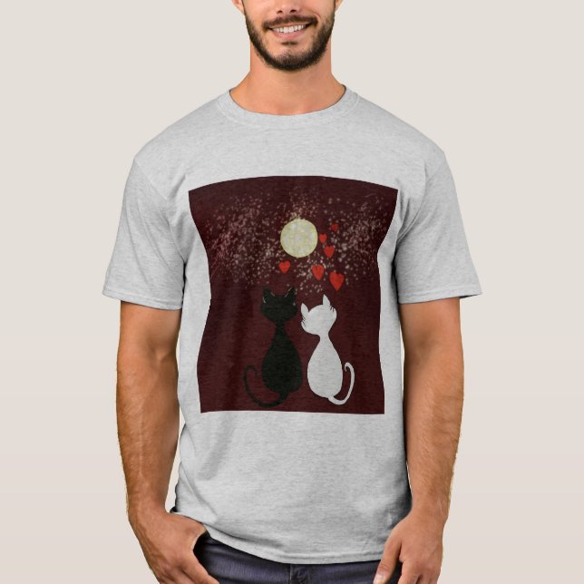 Katze Liebe T-Shirt (Vorderseite)