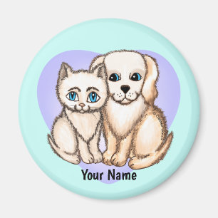 Katze Lieben Hund Magnet