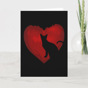 Katze Liebhaber Herzen Valentinstag Geschenke für Karte