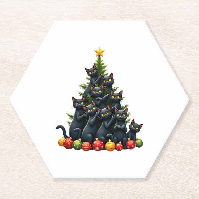 Katze Liebhaber Niedlicher und sonniger Urlaub Bau Untersetzer (Vorderseite)