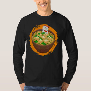 Katze liebt diese Miso-Suppe Japanisches Essen Mis T-Shirt