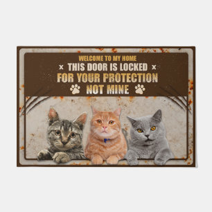 Katze Lover Doormat, Katze Willkommenmatte, lustig Fußmatte