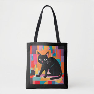 Katze Lover, farbenfrohe geometrische Feline