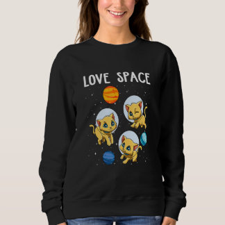 Katze Lover Kinder Planeten 1 Sweatshirt