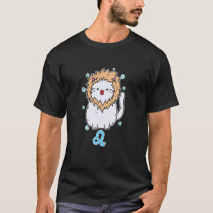 Katze Löwe Sternzeichen T-Shirt