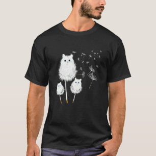 Katze Löwenzahn Erstaunliche Blume Katze T-Shirt