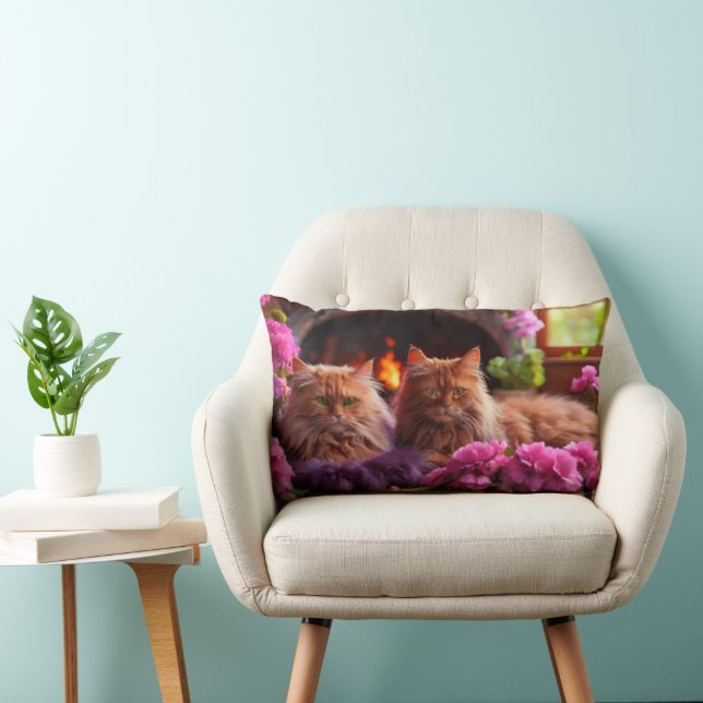 Katze Lumbar Kissen für Katzen Liebhaber (Stuhl )