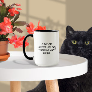 Katze mag dich nicht tasse