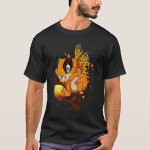 Katze Magischer Schmetterling Insekt Katzenbesitz T-Shirt