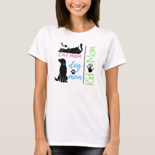 Katze Mama Hund Mama Kid Mama - Frauen T - Shirt