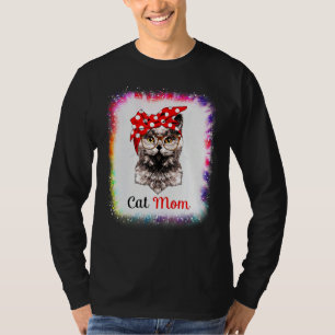 Katze Mama Liebe R Papa Junge Mädchen Tie Dye  Ble T-Shirt