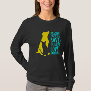 Katze Mama Retcuted Animals Animal Rescue Rett Kat T-Shirt