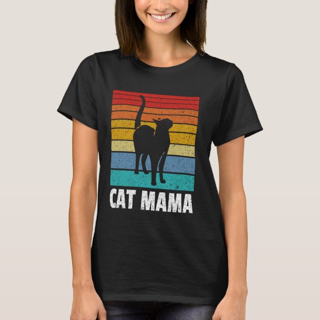 Katze Mama T-Shirt (Vorderseite)