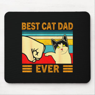 Katze Männer Vater jemals lustiges Katzenliebhaber Mousepad