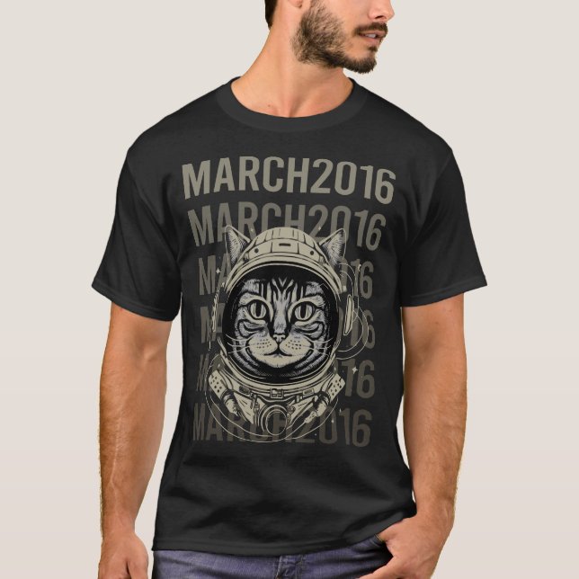 Katze - März 2016 T-Shirt (Vorderseite)