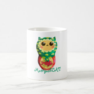 Katze Matryoshka Puppe Tasse