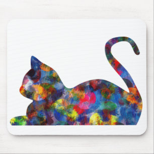 Katze mehrfarbiges Mousepad