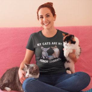 KATZE - MEINE KATZEN SIND MEINE EHRENSTUDENTEN T - T-Shirt