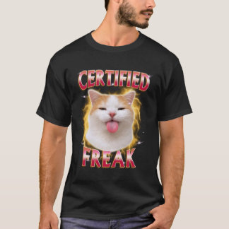 Katze Meme Gen Z Sarkasmus Entfesselter Humor Zert T-Shirt