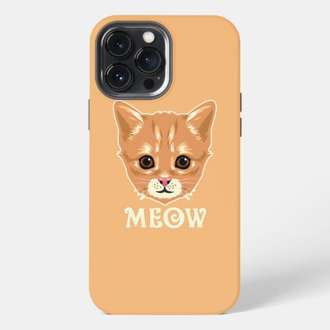 Katze Miaut  iPhone Hülle (Rückseite)