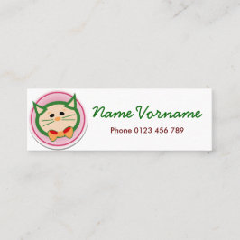 katze mini visitenkarte