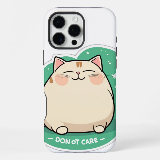 Katze, mir egal  iPhone hülle (Rückseite)