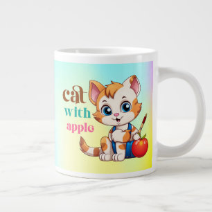 Katze mit Apple-85242 Jumbo-Tasse
