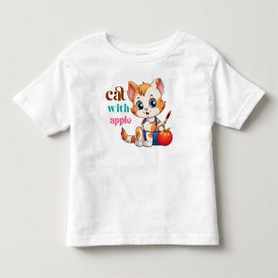 Katze mit Apple-85242 Kleinkind T-shirt