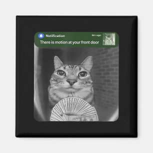Katze mit Bewegungs-Meme beringen Magnet