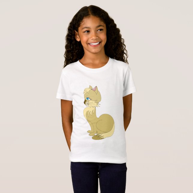 Katze mit Blue Eyes Kids T - Shirt